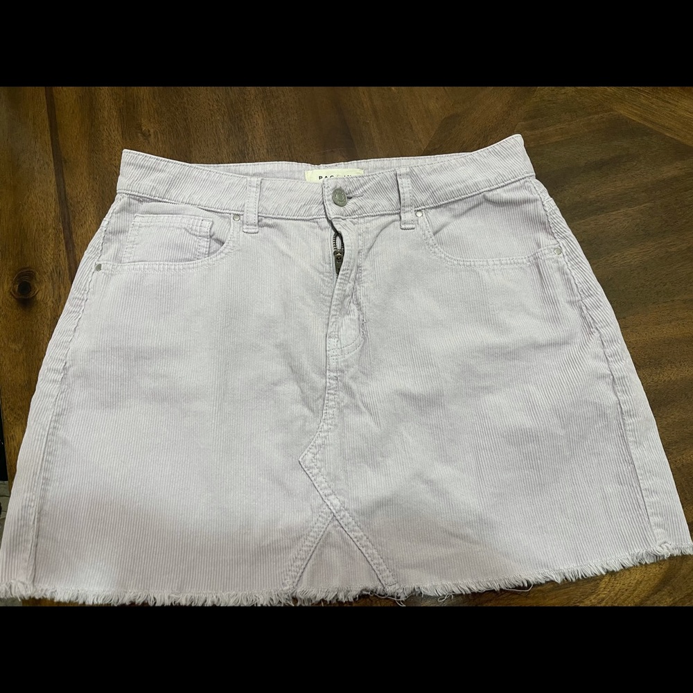 PacSun lavender corduroy skirt
